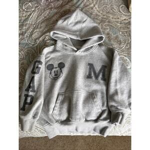 Gap Kids Mickey Mouse Disney Hoodie Sweatshirt Boys/Girls Gray Size XS 4/5